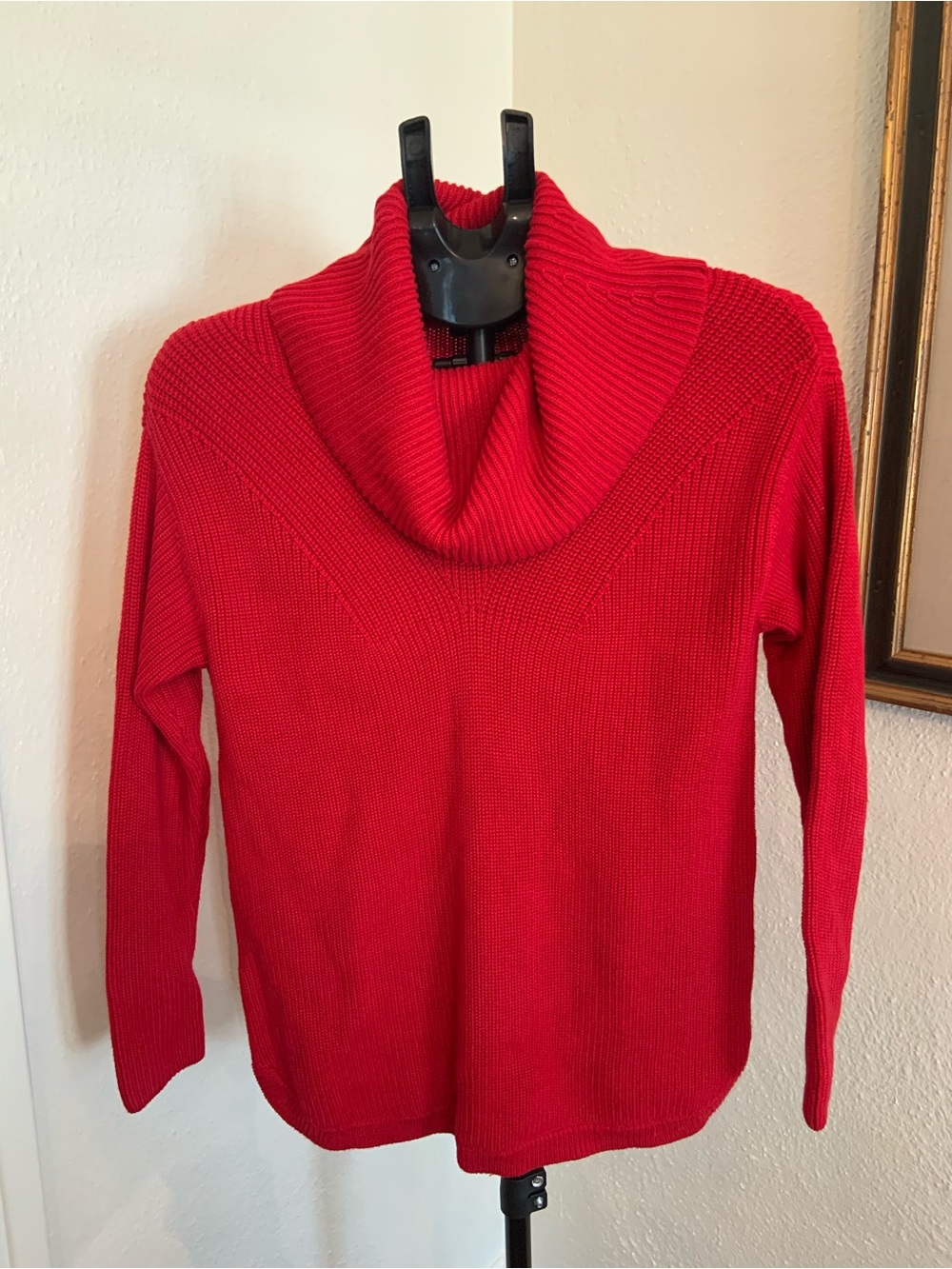 Talbots Red Cowl Neck Women's Sweater Unbranded Size Petite Medium